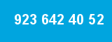 923 642 40 52 923 642 40 52